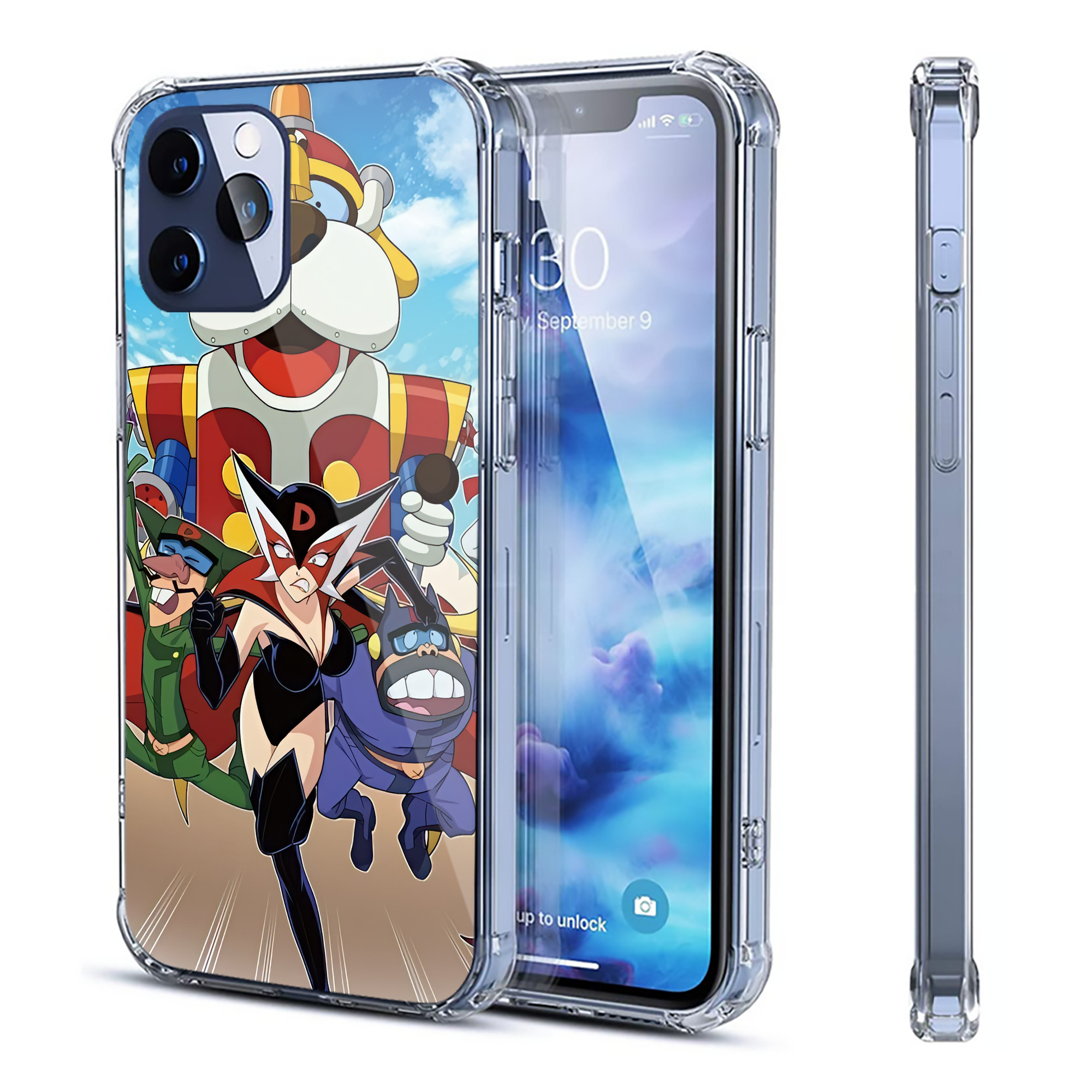 （画像用） アンパンマン Anpanman 【iPhone 12シリーズ対応】透明スマホケース（クリアソフトケース）